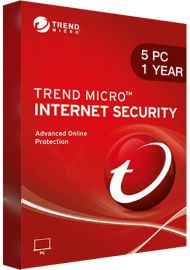 Trend Micro Internet Security - 5 PCs - 1 Year